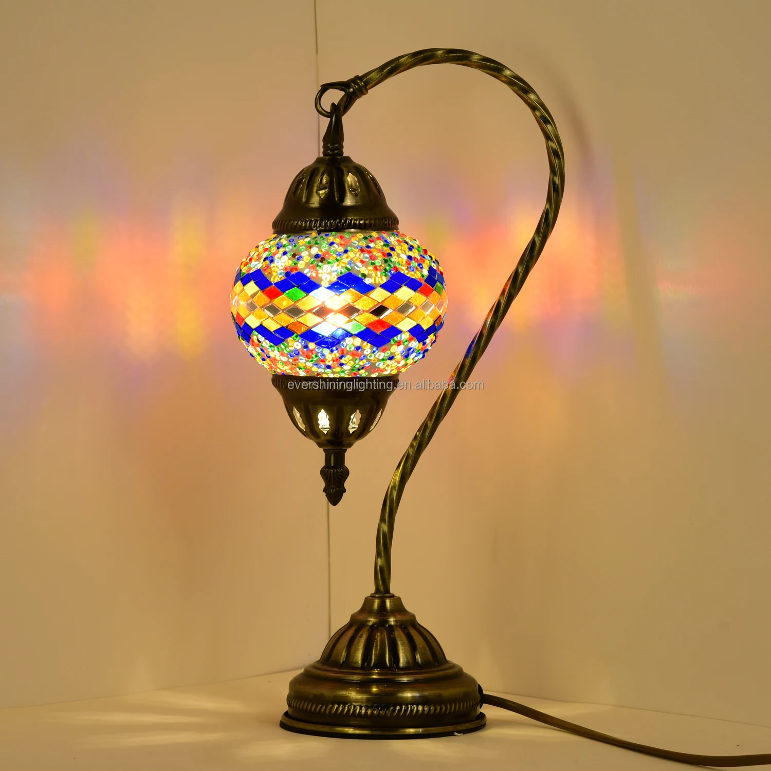 Marrakech Glass Handmade DIY Turkish Swan Mosaic Lamp Craft Kits
