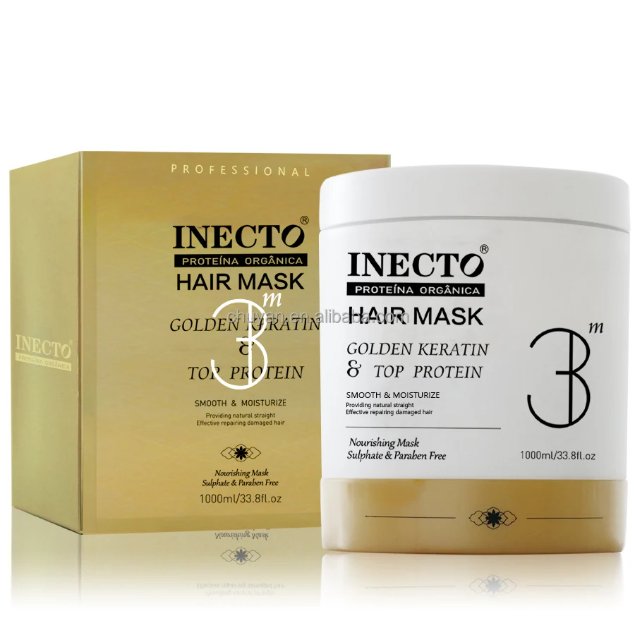 Color Safe  INECTO Protein Hair Shampoo Mask Set Hair Growth Sulfate Free Daily Home Use Hair Care Formula 850ML
