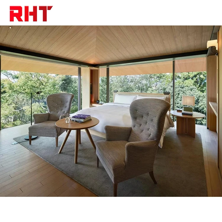 
High quality contemporary modern hotel project luxurious suites custom classic wooden resort furniture 