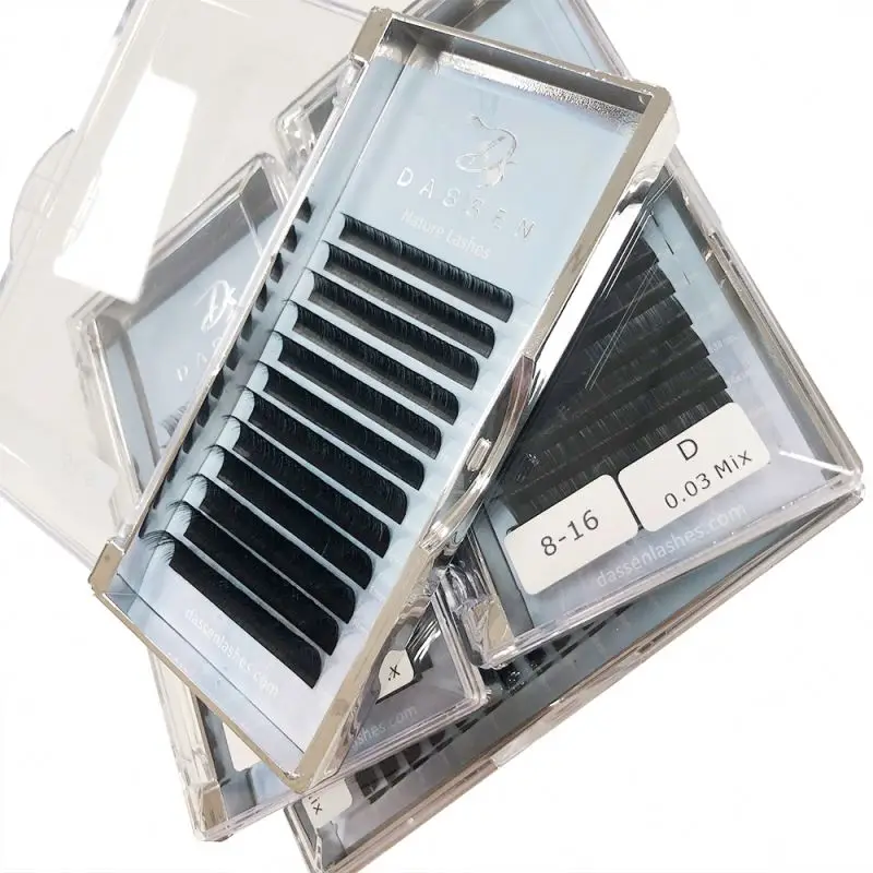 DASSEN Domestic delivery 2 in one lash applicator fluffy lashes tray