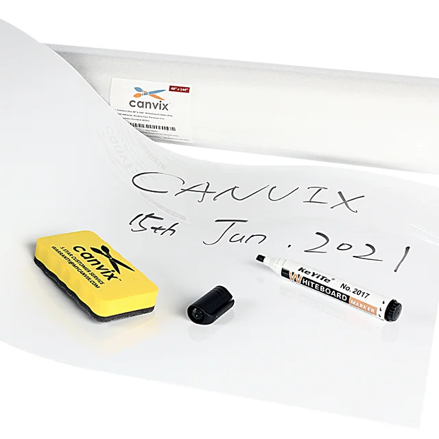 HOMIDEK  Whiteboard Wall Sticker Roll With Board Wallpaper Paper