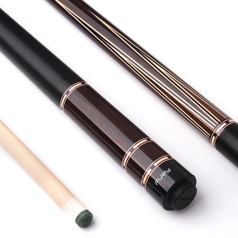 Fury pool cue  tecnologia north American maple shaft ebony inlay butt 8 ball handmade billar kit billiard stick 2019 new arrival