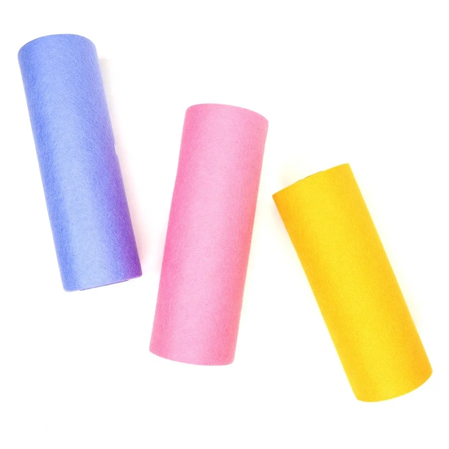 Super Hygroscopic Polyester Viscose Needled Non-Woven Felt Rolls for Cleaning Wet Rags in the Kitchen