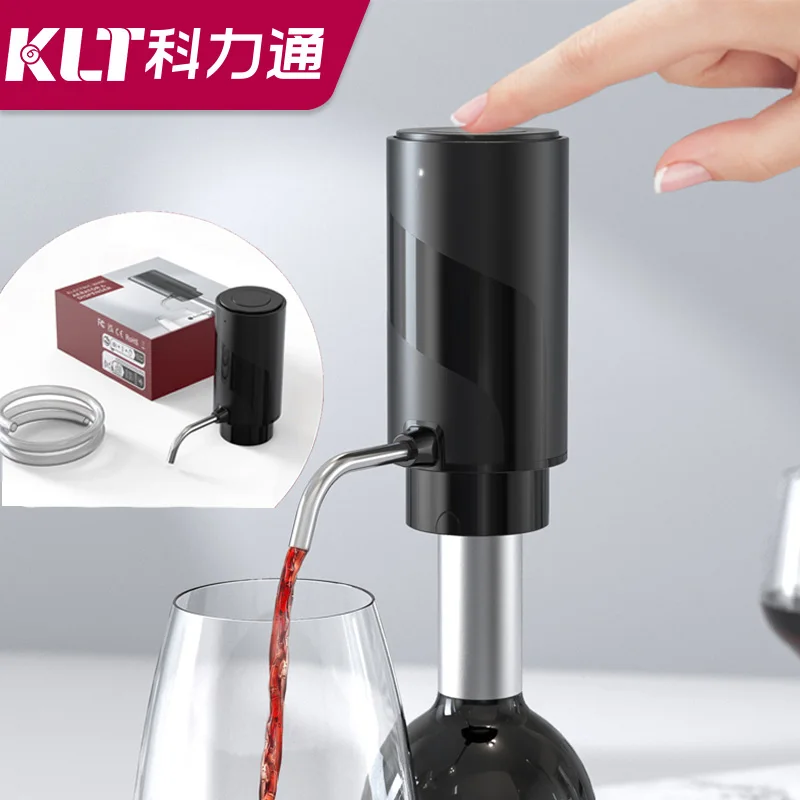 Most Favorable Lithium Battery Rechargeable Electric Wine Aerator Pourer and Dispenser KD-7