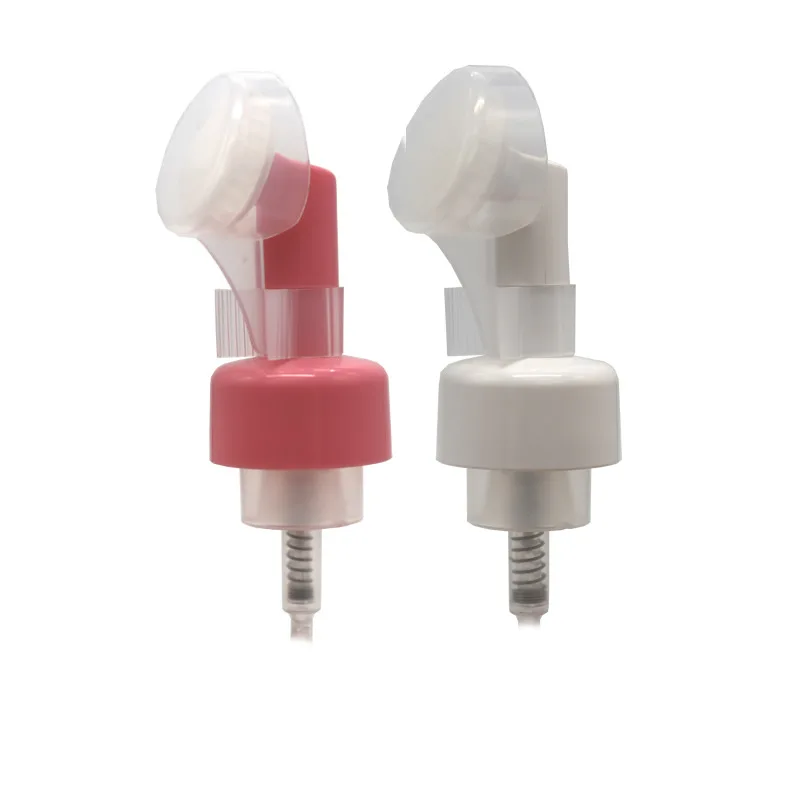 43mm Plastic Foam Pump With Brush Soap Dispenser Pump Head For Face Wash Bottle