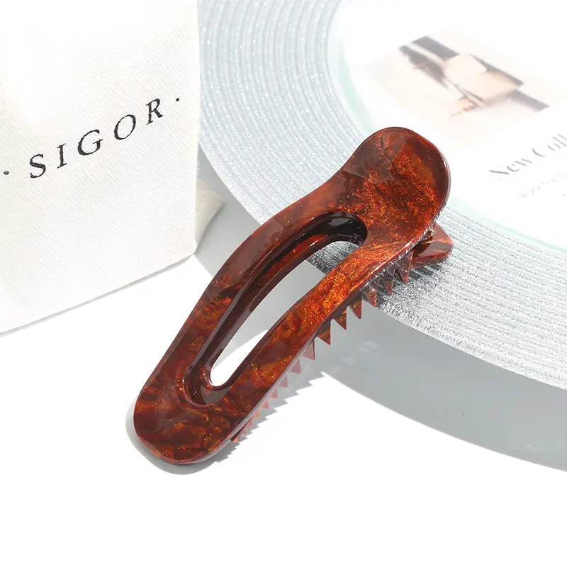 Заводская Индивидуальная профессиональная заколка для волос леопардовая изгибающая утка заколка для волос бижутерия в виде черепахи ракушки Ретро зажим для волос Крокодил artstar