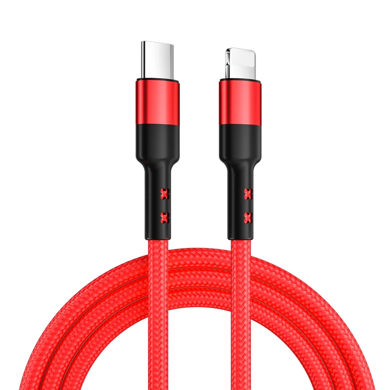 Кабель для быстрой зарядки с оплеткой USB Type C, кабель PD, 18 Вт, кабель для быстрой зарядки для iphone