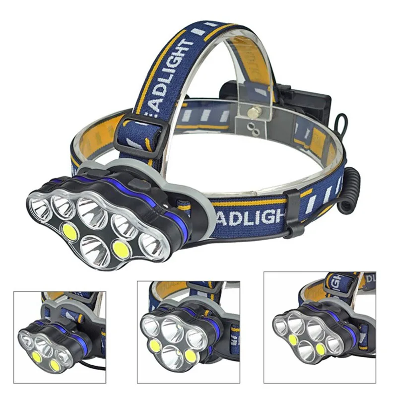 Factory Wholesale LED Headlight Torch Waterproof High Power USB Rechargeable Headlight Outdoor Hot Sale