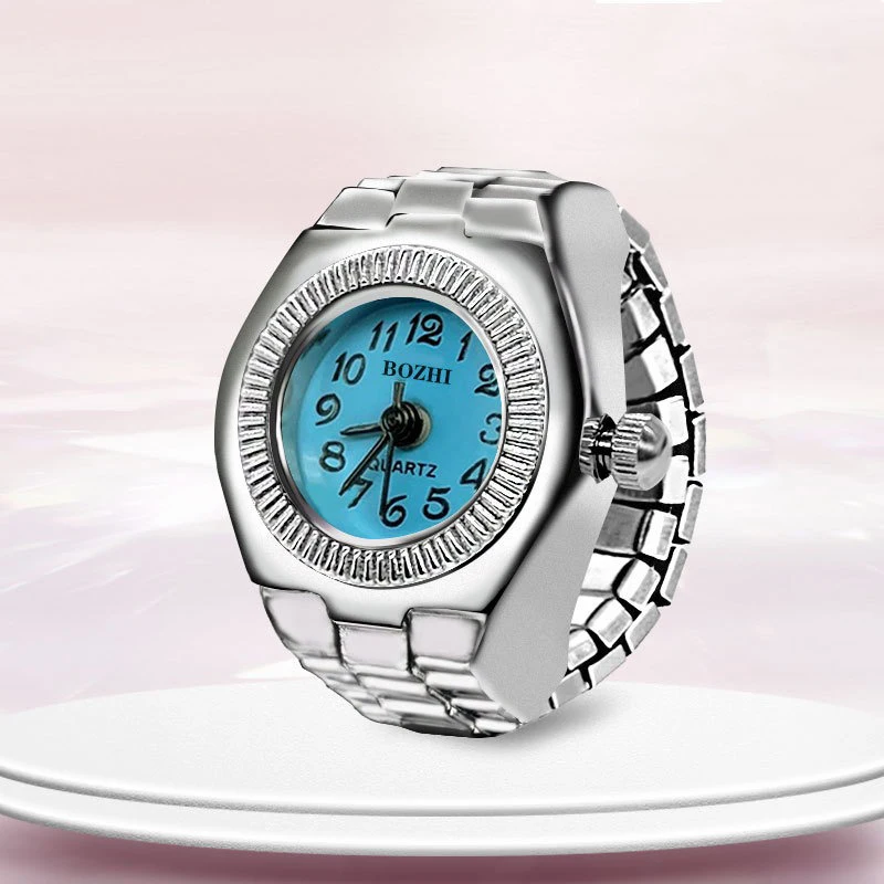 ODM 2024 All categories Customizable Logo Real Minimalist Digital watch ring Quartz Finger Watch Rings