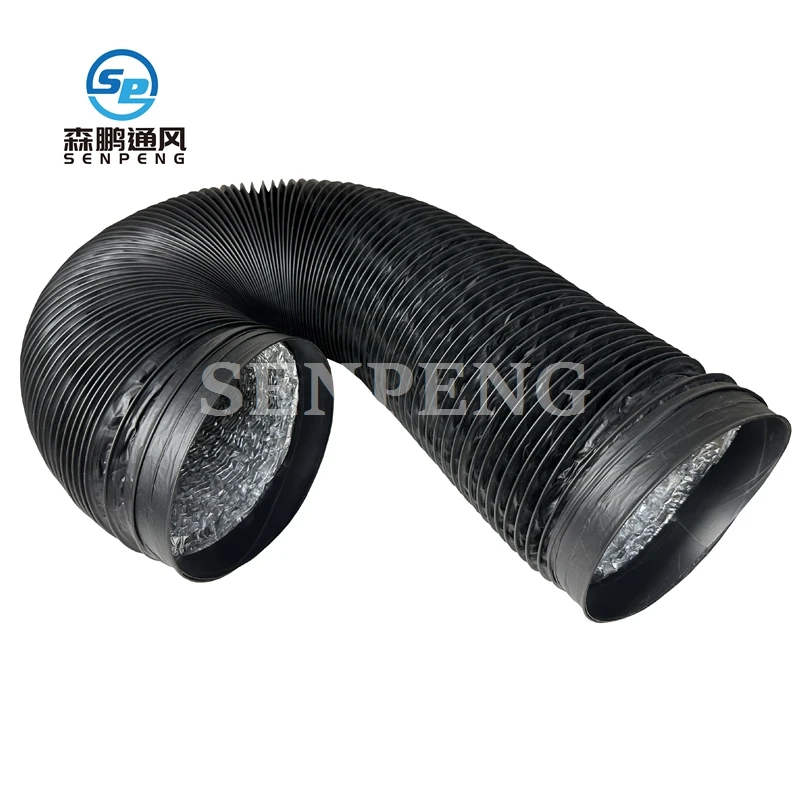 HVAC Spare Parts Spiral Type PVC Aluminum Ducting Ventilation Air Ducting