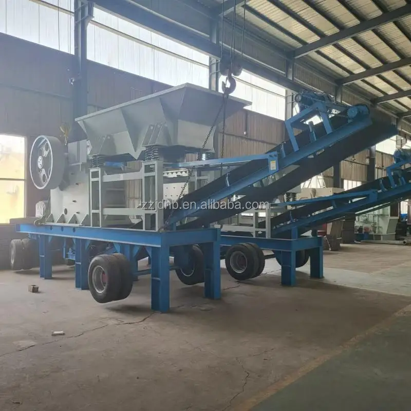 China Best Price Granite Limestone  Jaw Crusher Best-Selling Jaw Crusher With Conveyor And Feeder