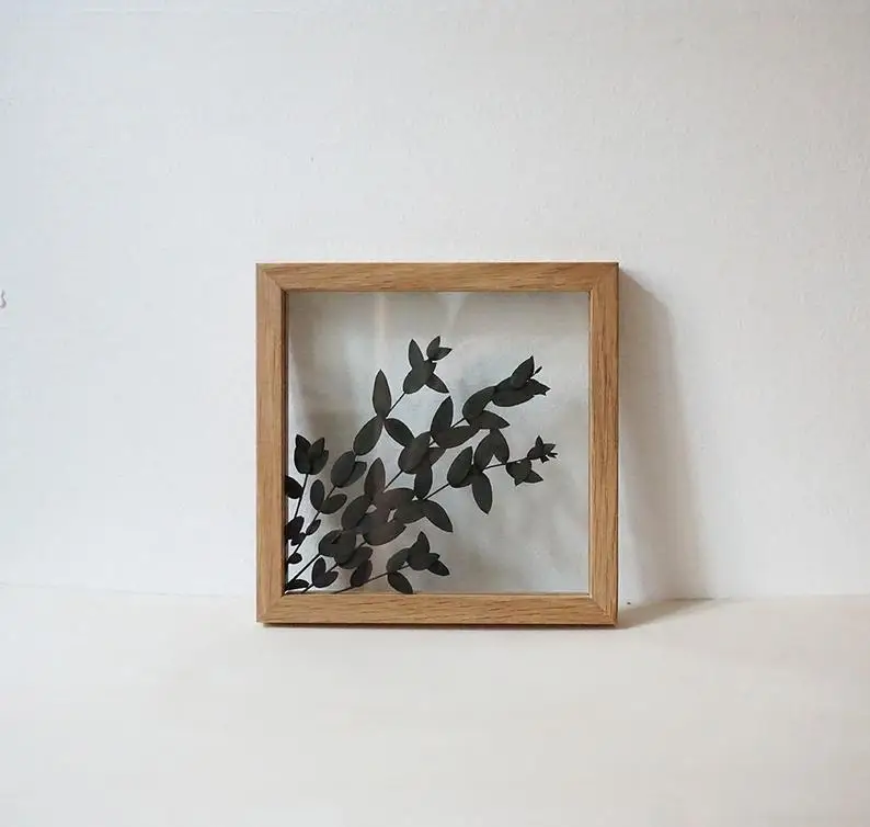 wholesale Hight quality  Frame plant flower creative acrylic wooden frame