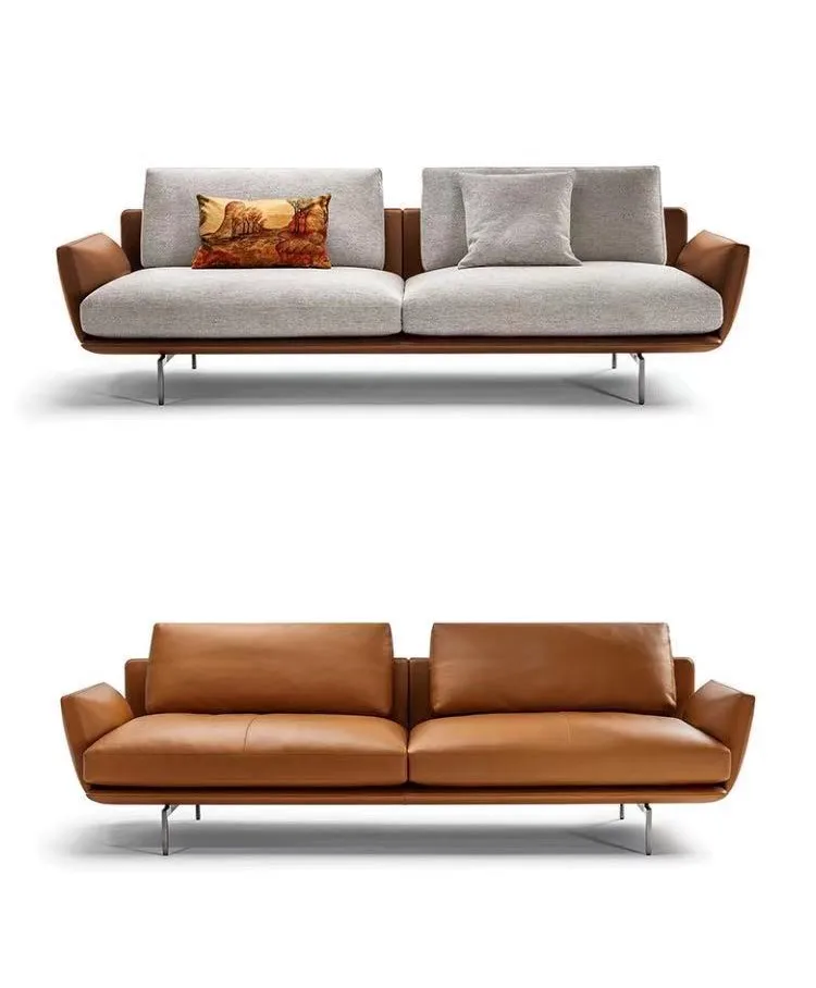 
Latest Italian modern design luxury microfiber leather living room sofa ceo room sofa 
