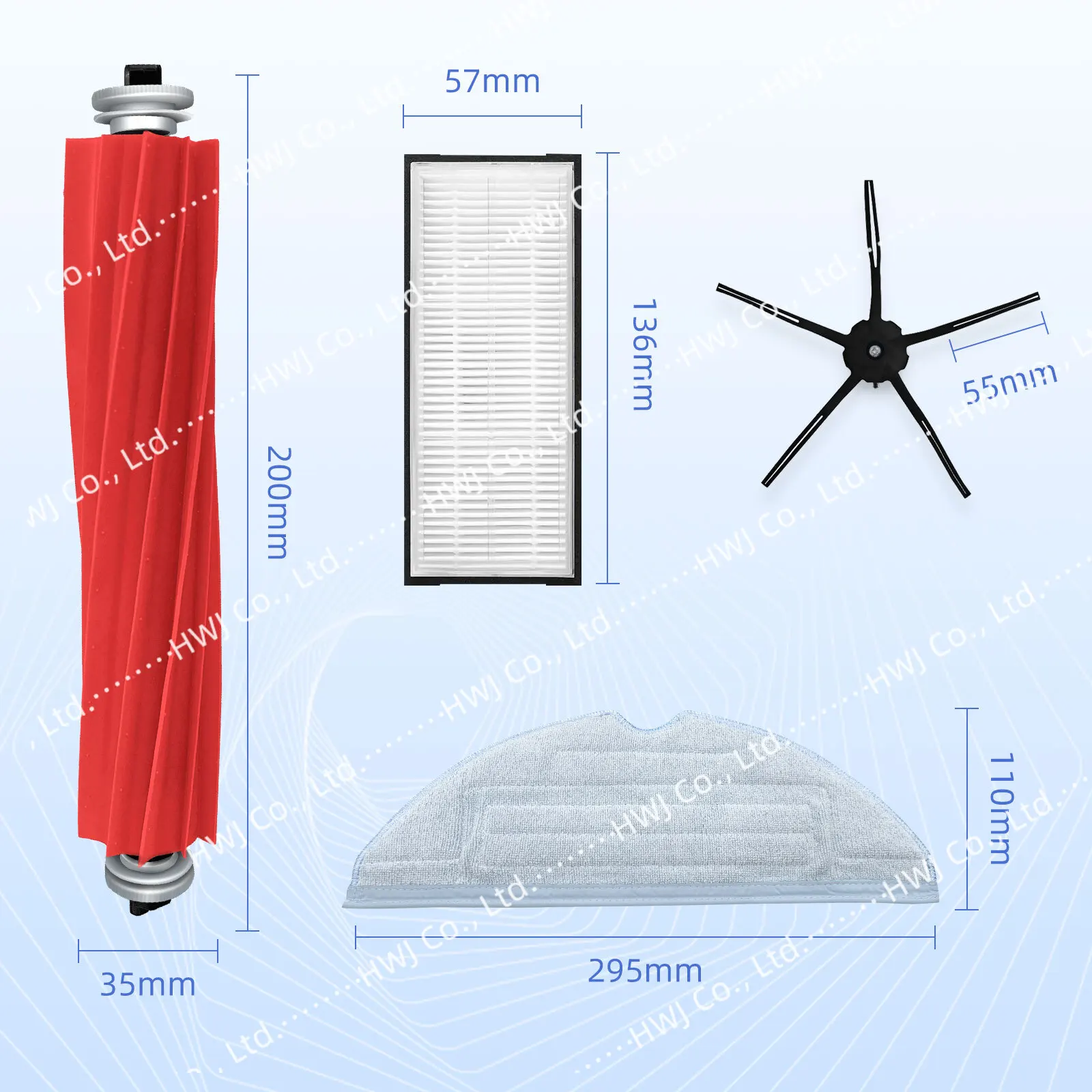 Fit For Xiaomi RoboRock S7 S7 Plus S7 MaxV S7 MaxV Ultra Robotic Vacuum Main Side Brush Hepa Filter Mop Cloths Parts