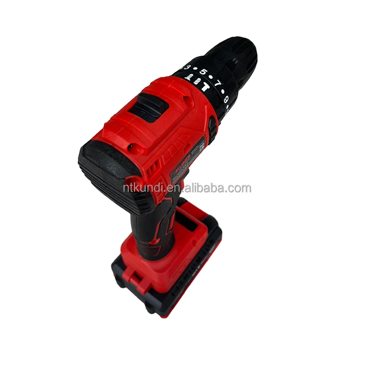 High Quality KUNDI Brand Power Tools Lithium Battery Three Function Brushless Impact Drill 21V
