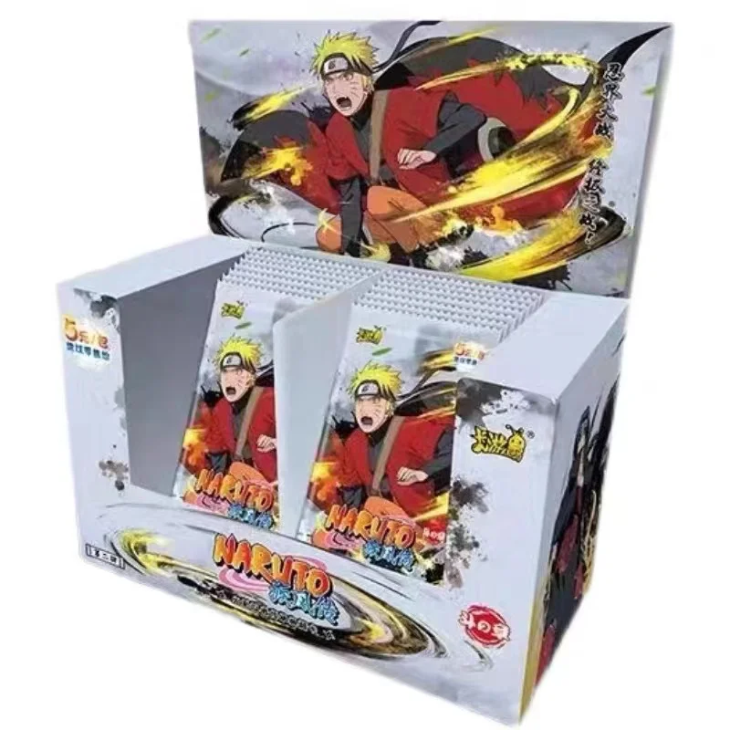 Kayou Complete Set 48 Boxes Wholesale Narutoes Card Box Anime Card Collection Plastic Hippodrome Soldier Badge Toys Games