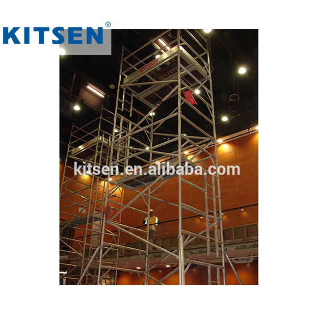 DIY Aluminium Scaffold Tower with Trapdoor Platform