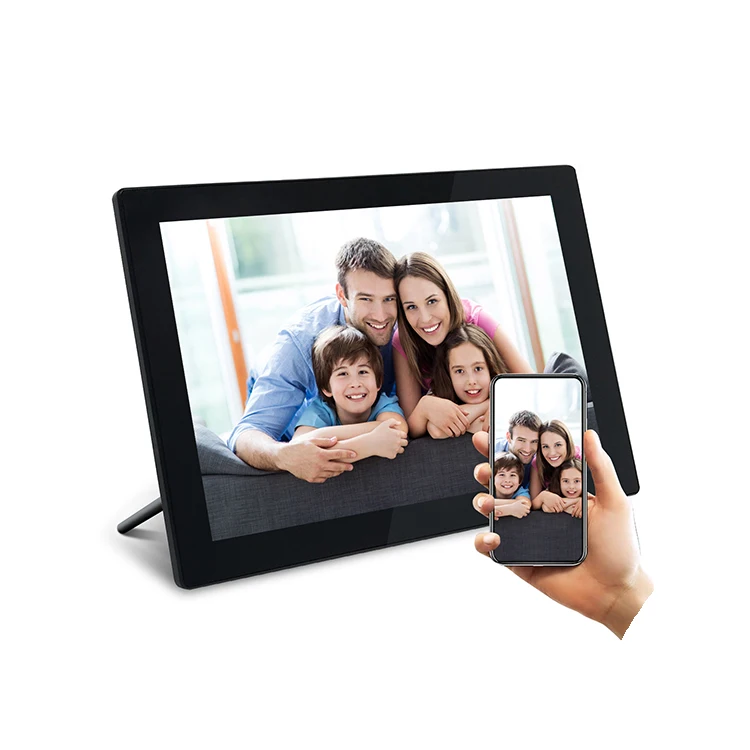 Oem 10.1 Inch Frame With Touch Screen Share Photos Videos Dual App Wifi Digital Photo Picture Frames