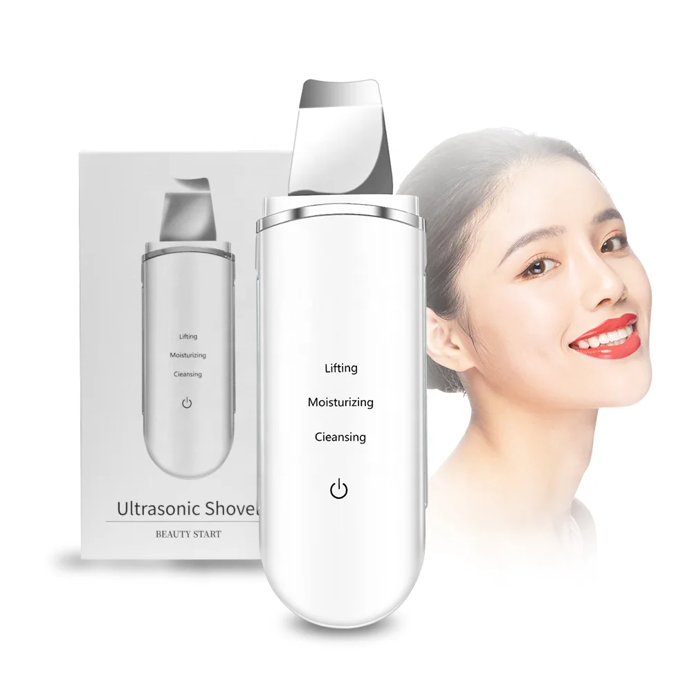 Ультразвуковой скребок для кожи лица, шпатель для кожи лица, скребок для удаления черных точек, многофункциональный скребок для кожи с ионами