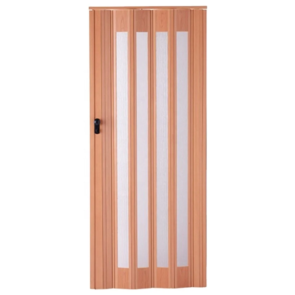 China great quality plastic folding door PVC sliding doors interior bathroom PVC accordion door
