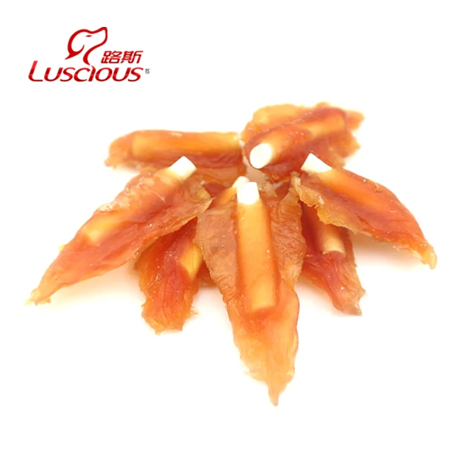 Half a Calcium Stick with Chicken OEM ODM Pet Snack Chicken Jerky Dog Treats Best Seller Pet Snacks 100% pet food snacks company