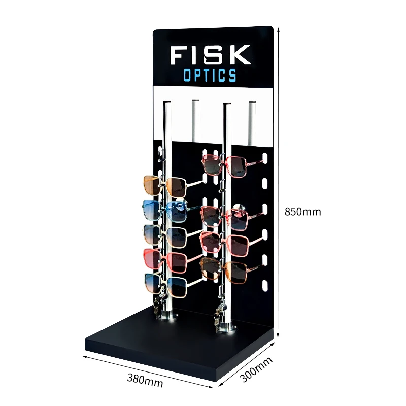 Customized Modern Counter Acrylic Metal Display Stand New Sunglasses Display Rack Eyeglass Display