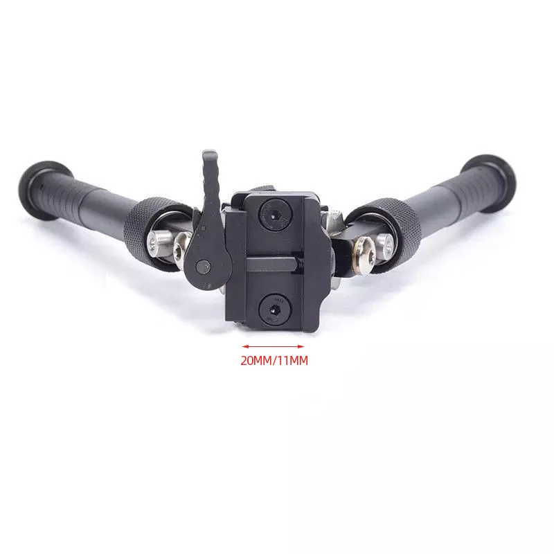 Tilt 360 Degree Rotation V8 Bipod Retractable Tactical Elastic Bipod