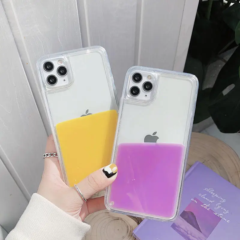 New design Deluxe Liquid Quicksand Case Shockproof Transparent case for iPhone 14 12 11 13 Pro Max XR X 6 7 8 Plus SE case