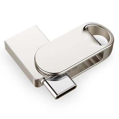 Металлический USB флеш-накопитель 16 Гб/32 ГБ/64 Гб/128 ГБ, USB 3,0/Type-C флеш-накопитель, карта памяти, OTG Type C, флеш-накопитель, мини U-диск для ПК