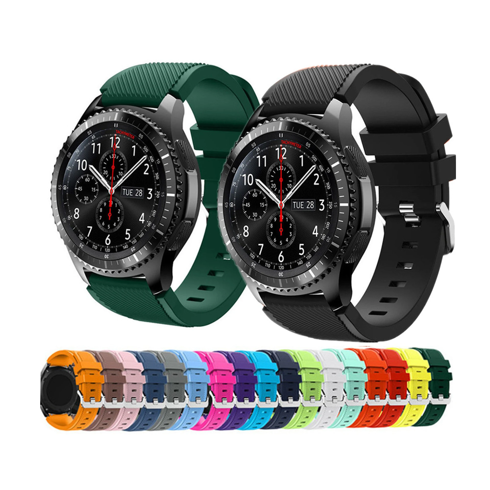 Ремешок силиконовый для samsung galaxy gear s3 22