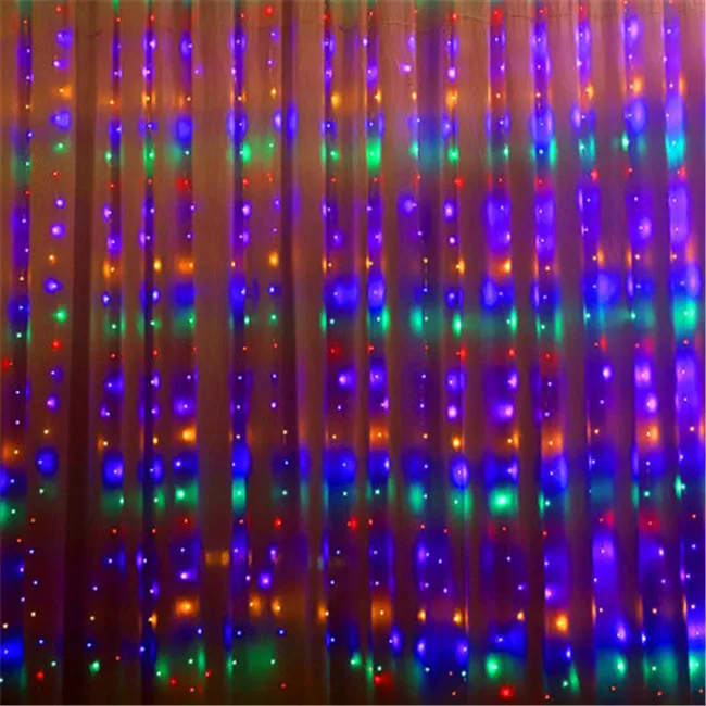 Fairy Icicle LED Christmas Garland Wedding Party Patio Outdoor Decoration Fairy Navidad LED Garland Merry Curtain String Light