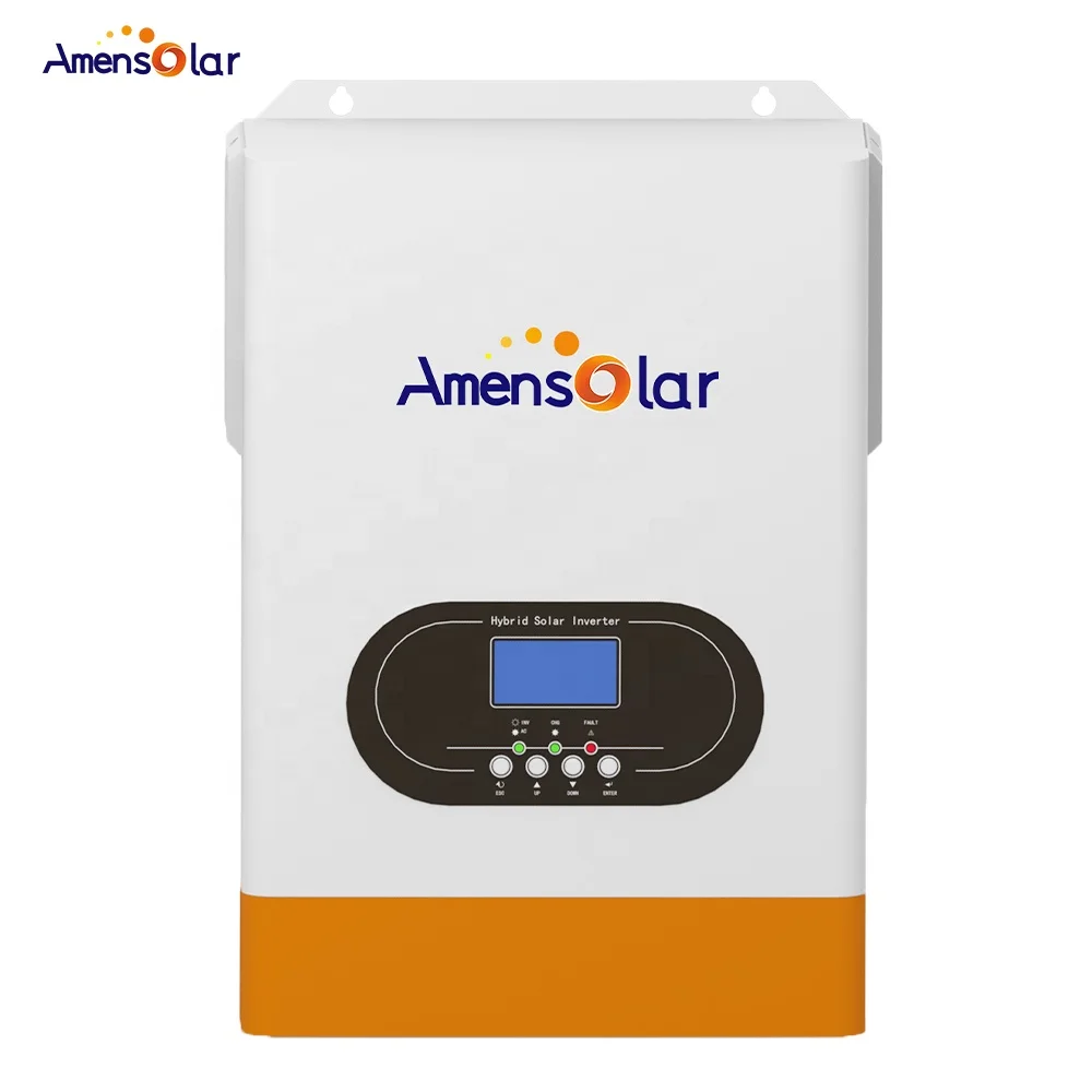 Комплект солнечной панели Amensolar 15 кВт 20 гибридный автономный инвертор низковольтная литиевая батарея 10 5 домашние системы