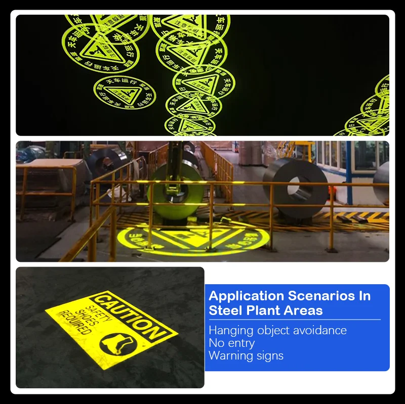 Проектор логотипа здания высокой мощности от 600 Вт до 100 ламп Gobo наружная техника использование в суровых условиях предупреждение о опасности