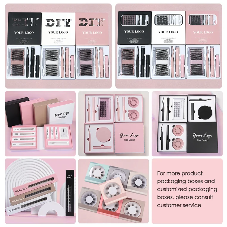 DIY Clusters Eyelash Extension Dovetail Segmented Lashes Volume Natural Segmented Eyelashes Bundles