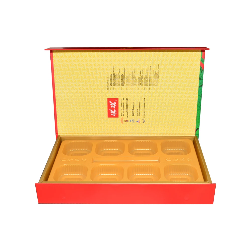 Wholesale Moon Cake Magnetic Paper Cardboard Packaging Gift Box Customized Mooncake Gift Boxes With Magnetic Closure