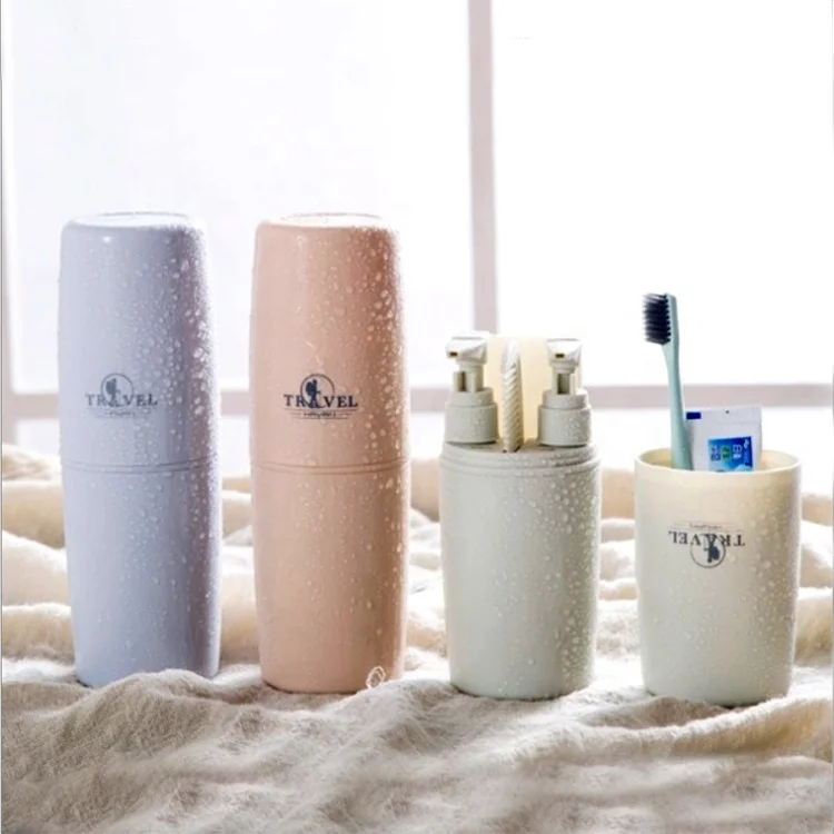 Travel Toothbrush Cup 4 in 1 Wash Set Storage Case Multifunction Portable Toiletry travel kit hold toothbrush cup