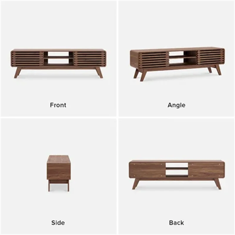 KTDS1216 Scandinavian Design Brown Wooden TV stand meuble de salon