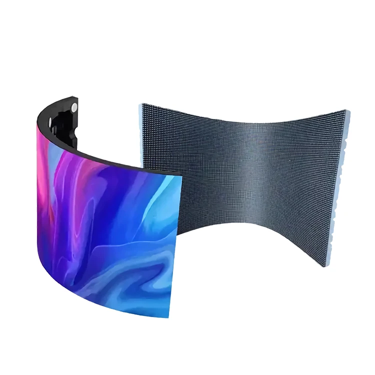 led flexible screen customization, p3 indoor full color display, cylindrical screen square column screen