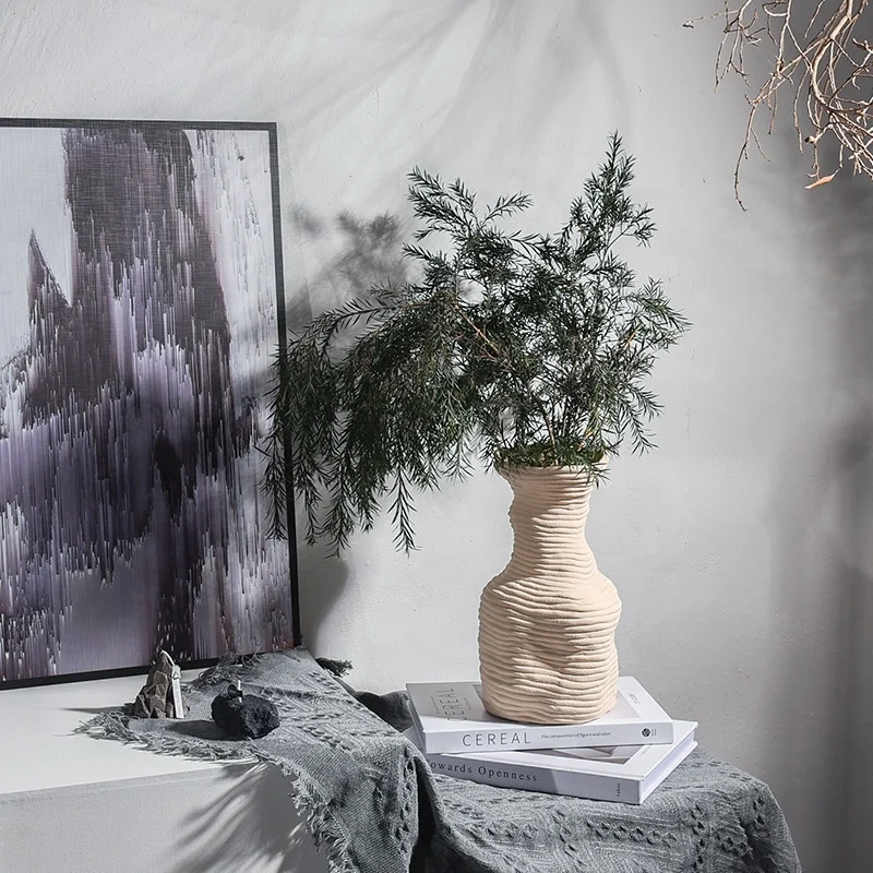 Ceramic vase decoration flower arranger Model room soft decoration home decoration