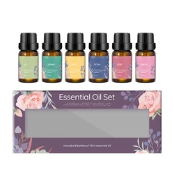 Essential oil Private label 100% Aroma Diffuser Essential Oil Set 6 Bottles Natural Essential Oil