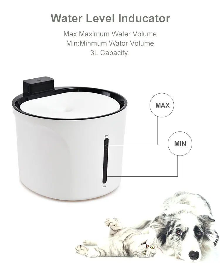 Автоматический фонтан для домашних животных Made4pets Диспенсер воды кошек Электрический питьевой