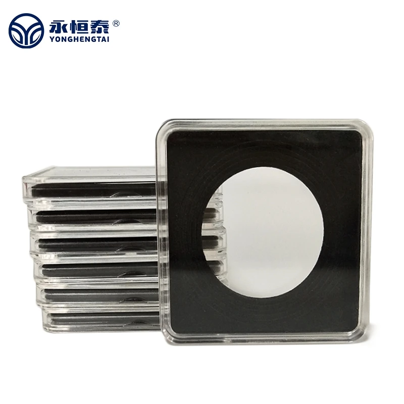 Acrylic  PC 65 * 65mm Flexible Replacement Inner Pad  Rectangular Storage Slab  Square Display Collection Capsule