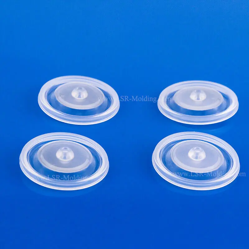 Custom Made Medical Grade Transparent Silicone Rubber Valve Membrane Diaphragm