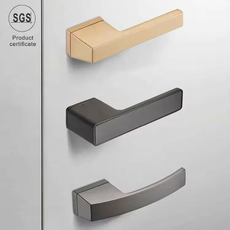 Competitive Price New Style Zinc Alloy Security Internal Interior Door Knurled Lever Lock And Handles Door Handle