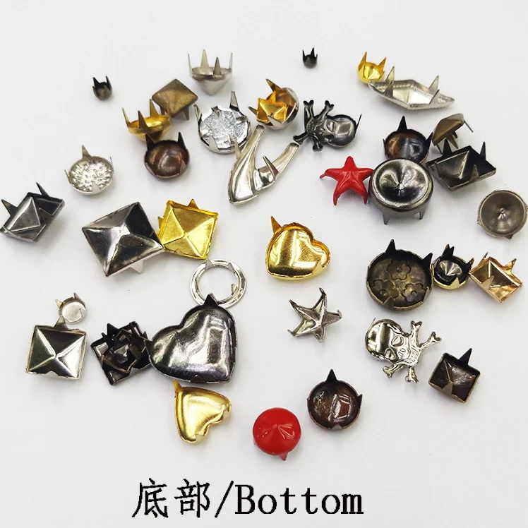 Hot sales four-claw nail riveting  four  4 prong rivet for leather shoes jacket