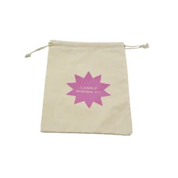 Customized Cotton Canvas Jewelry Bag Small Canvas Gift Jewelry Pouch