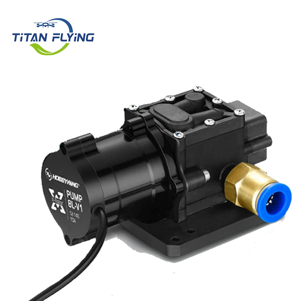 Hobbywing integrated water pump 8 L Brushless Combo Pump 10A 12S 14S V1 Sprayer Diaphragm Pump for Plant Agriculture UAV Drone