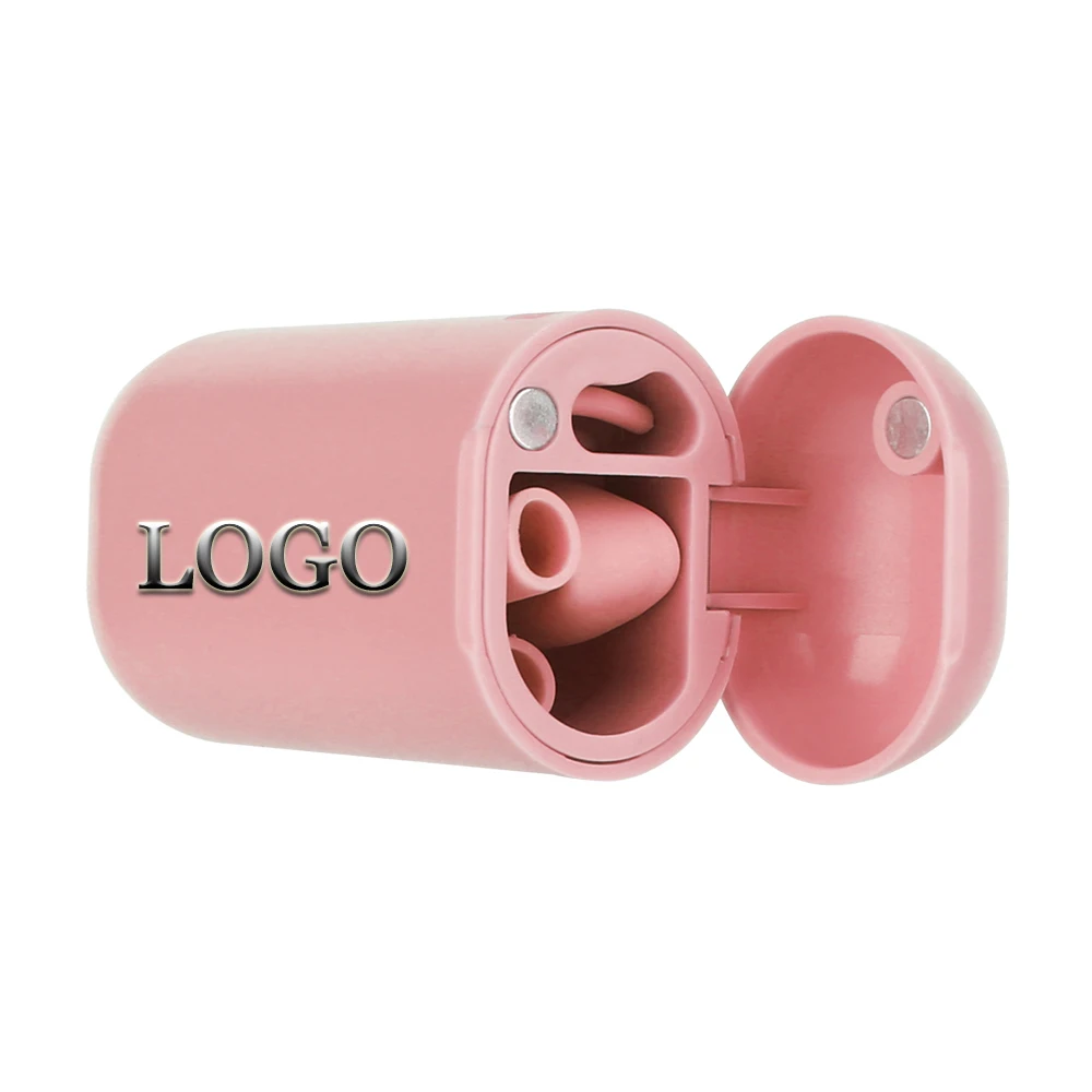 
Wholesale Custom Hot Sale Reusable Straw Silicone Drinking Collapsible Straws with Case 