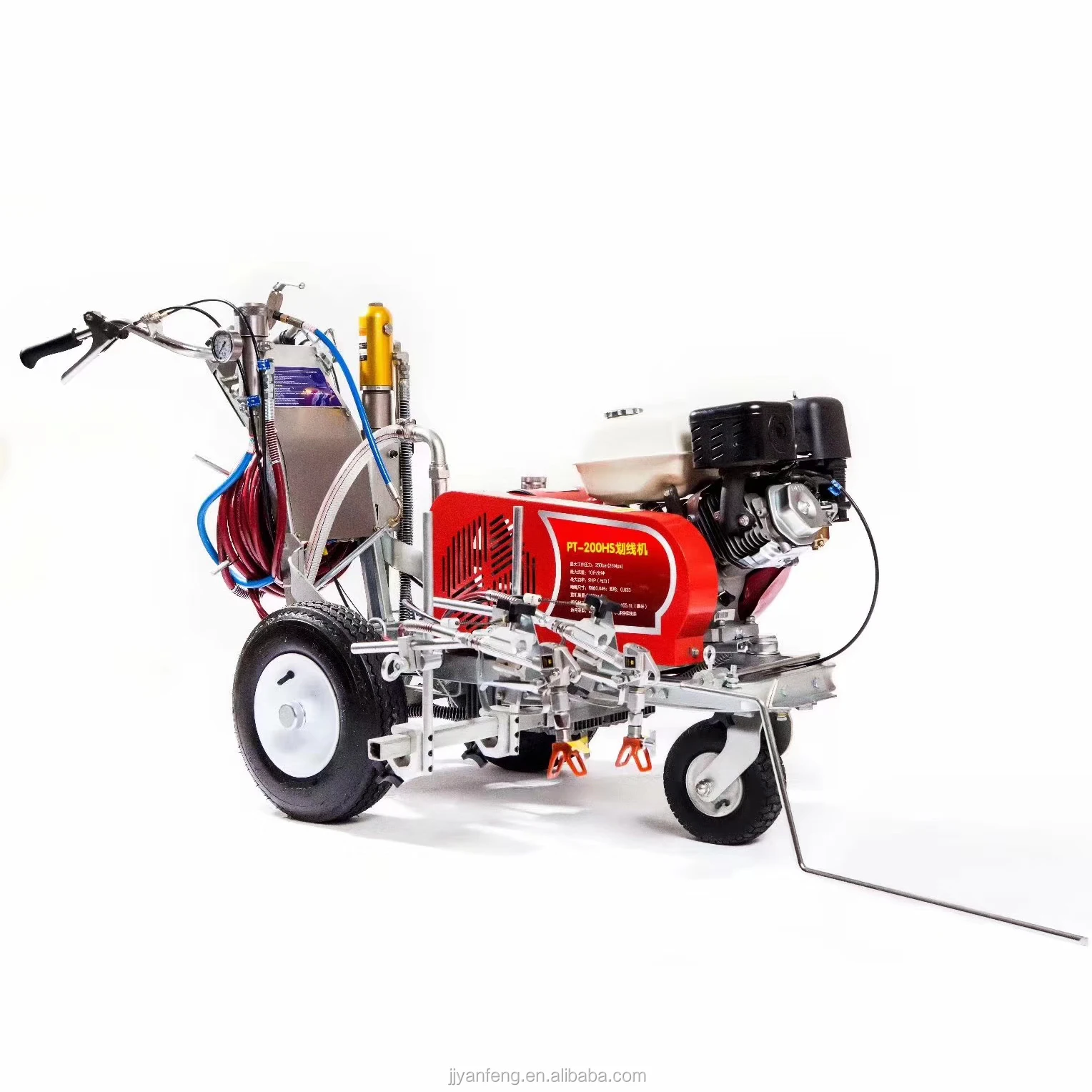 На парковках и дорогах используются стандартные гидравлические безвоздушные Линейные