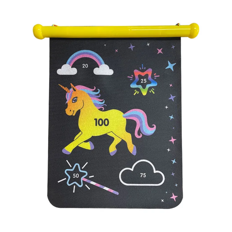 
custom print dual side fun dart board for kids indoor Backyard play games 